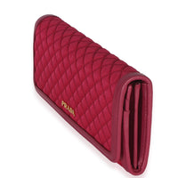 Prada Tessuto Quilted Nylon Continental Flap Wallet Wallet 2