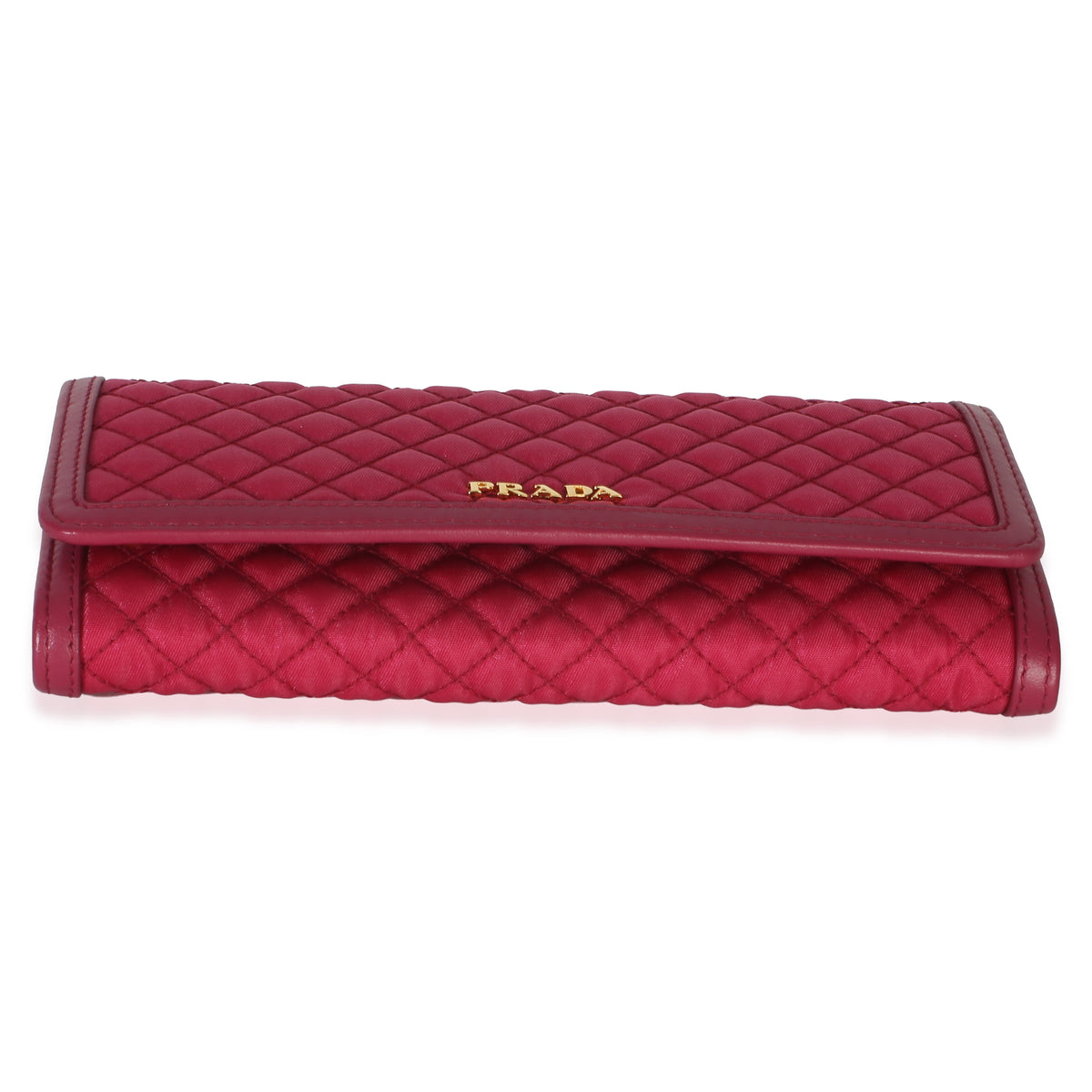 Prada Tessuto Quilted Nylon Continental Flap Wallet Wallet 5