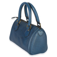 Louis Vuitton Blue Epi Mini Speedy HL Handbag 2