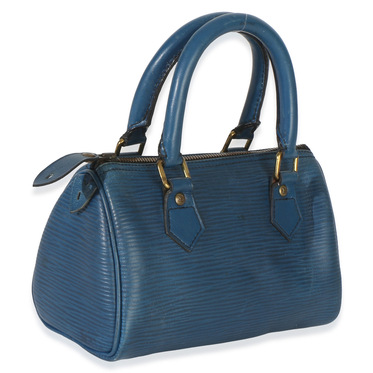 Louis Vuitton Blue Epi Mini Speedy HL Handbag 3