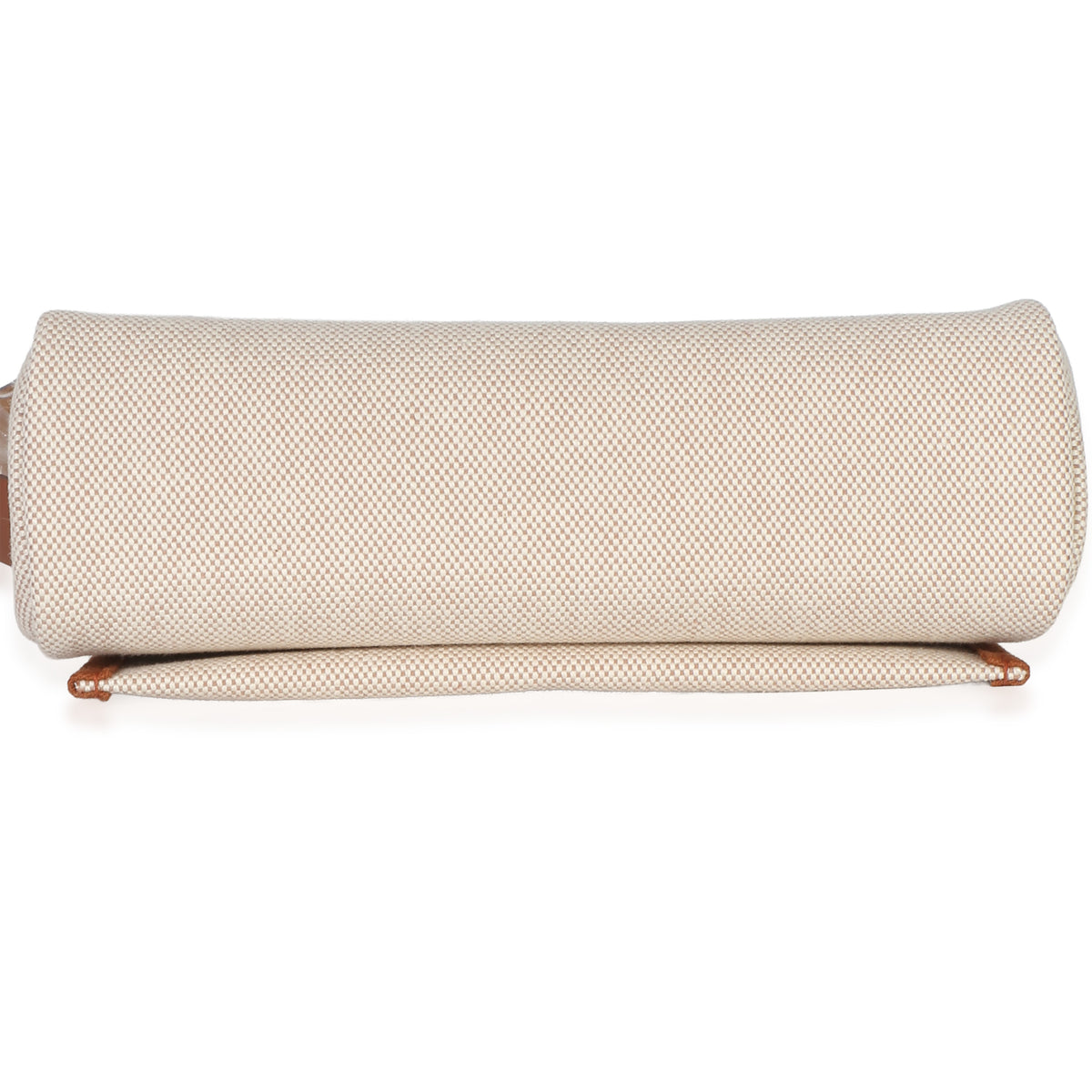 Hermès Ecru Beige Military Toile Fauve Vache Hunter Herbag Zip Retourne 20 PHW Handbag 5