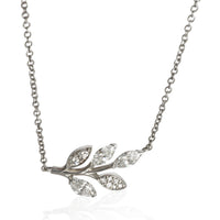Tiffany & Co. Platinum Diamond Victoria Vine Necklace fv