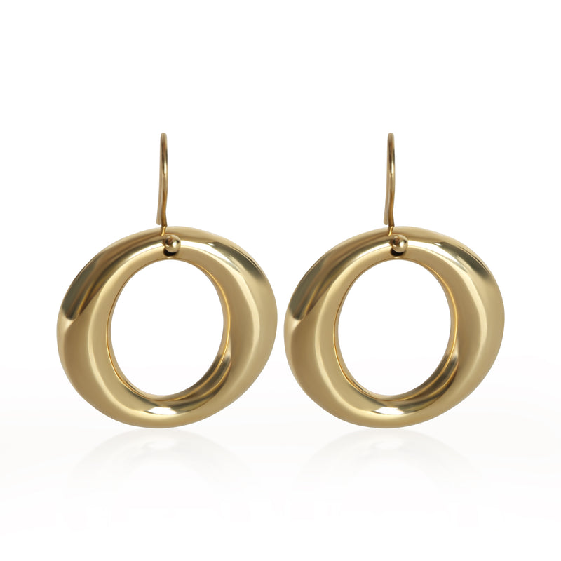 Tiffany & Co. Yellow Gold  Elsa Peretti Sevillana Earrings fv