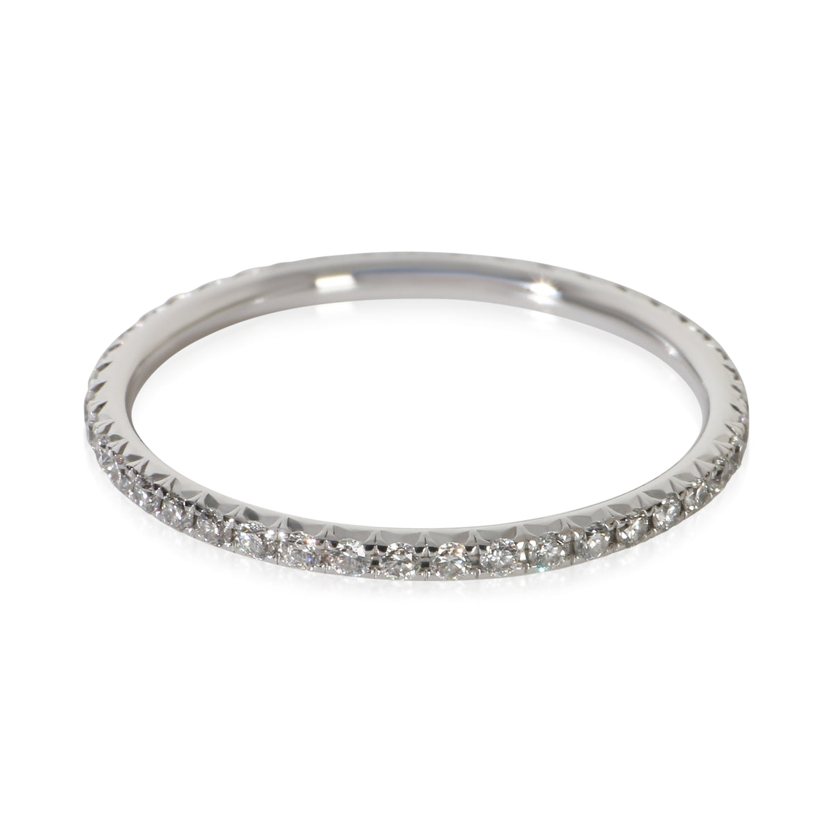 Tiffany & Co. Platinum Diamond Metro Eternity Band fv