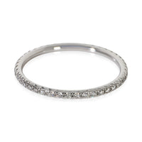 Tiffany & Co. Platinum Diamond Metro Eternity Band fv