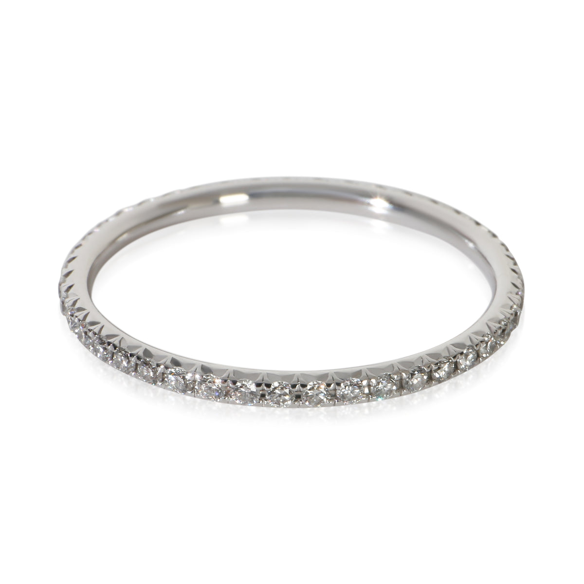 Tiffany & Co. White Gold Diamond Metro Eternity Band fv