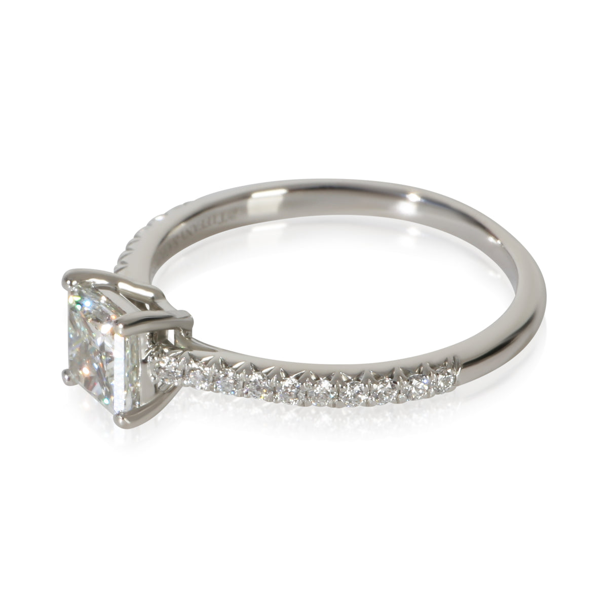 Tiffany & Co. 0.74 ct Princess Diamond Novo Engagement Ring 2