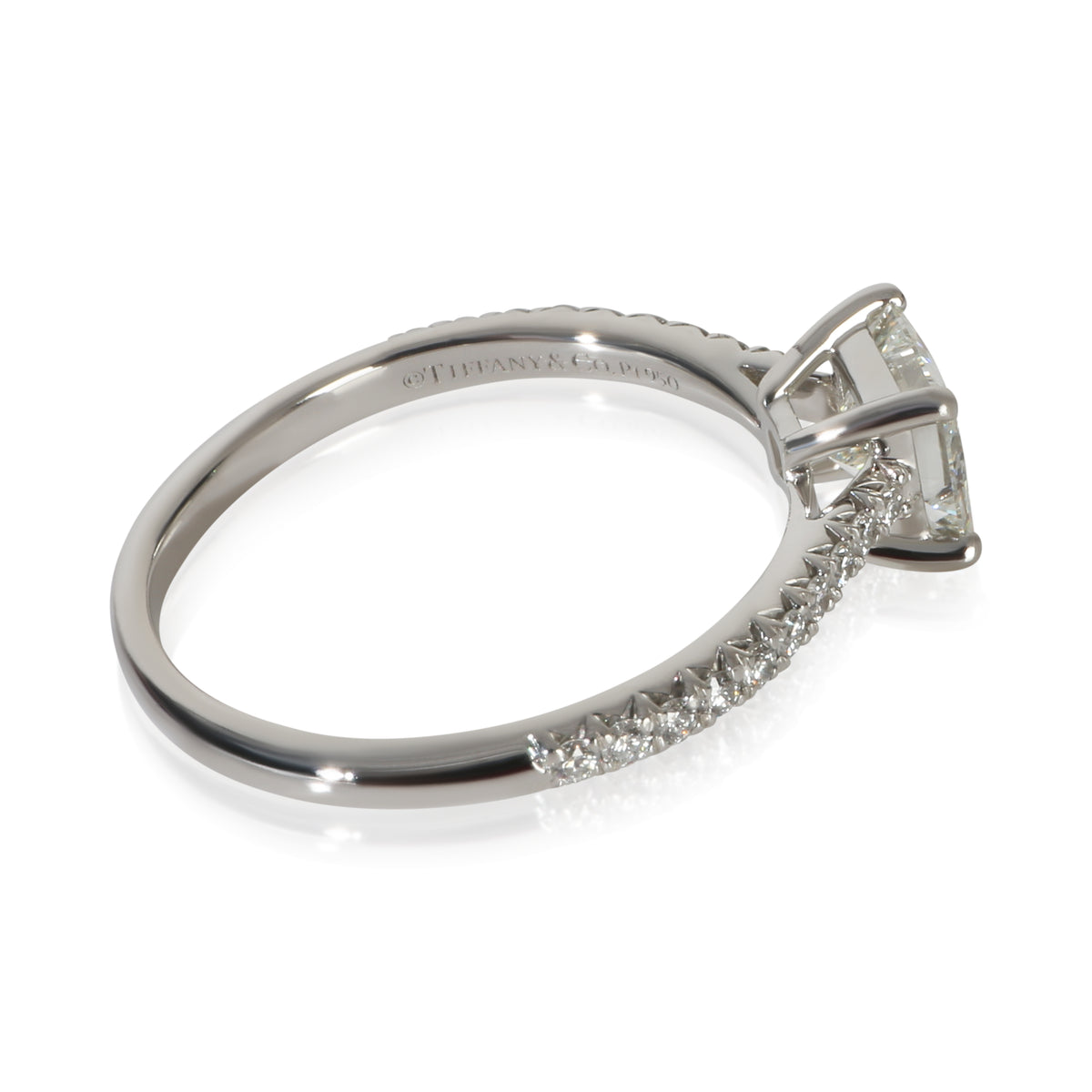 Tiffany & Co. 0.74 ct Princess Diamond Novo Engagement Ring 3