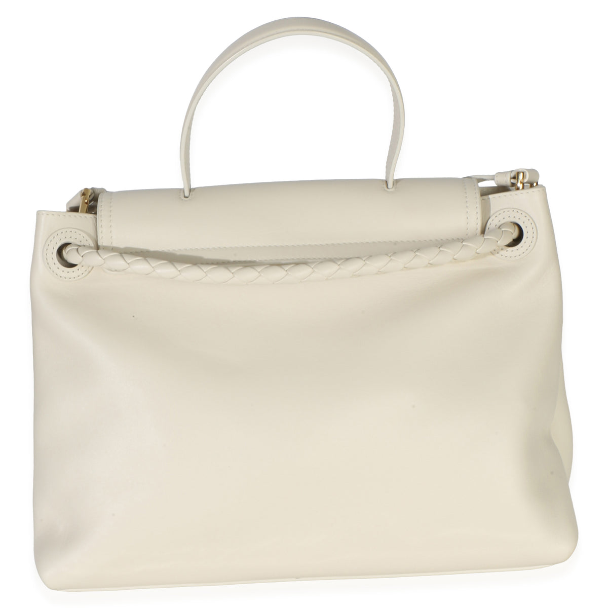 Bottega Veneta Cream Silky Calfskin Medium Ciao Ciao Handbag 4