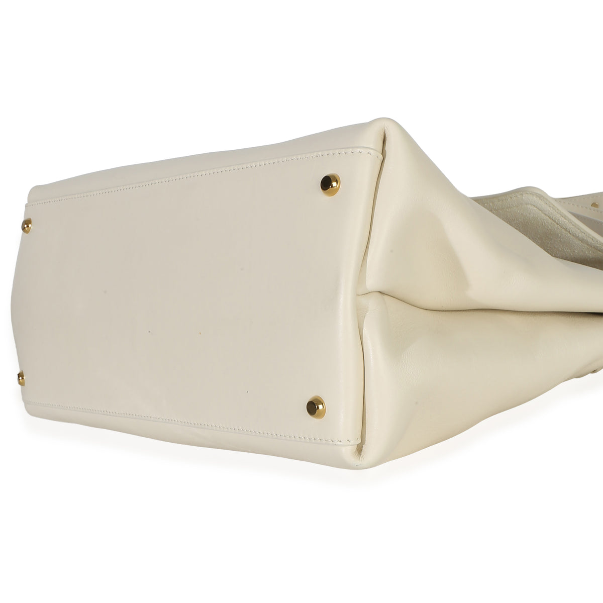 Bottega Veneta Cream Silky Calfskin Medium Ciao Ciao Handbag 6