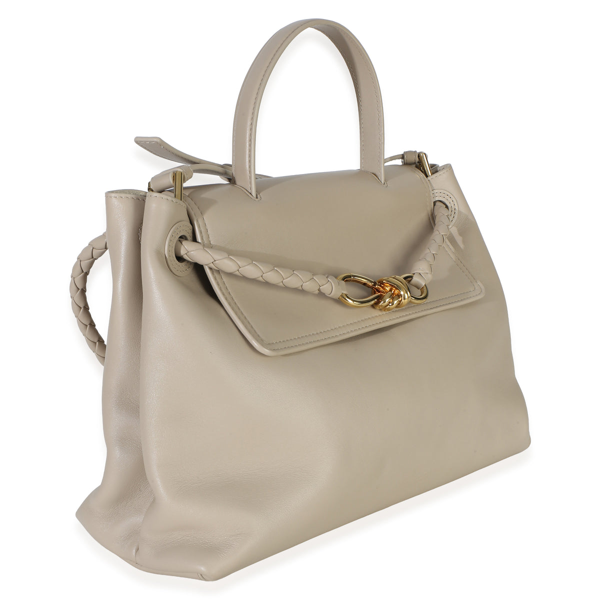 Bottega Veneta Taupe Silky Calfskin Medium Ciao Ciao Handbag 3