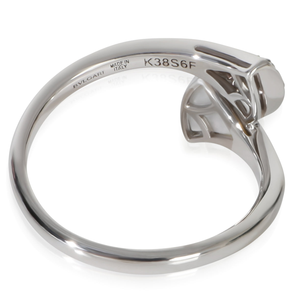 BVLGARI White Gold Mother Of Pearl and Diamond Diva's Dream Ring 3