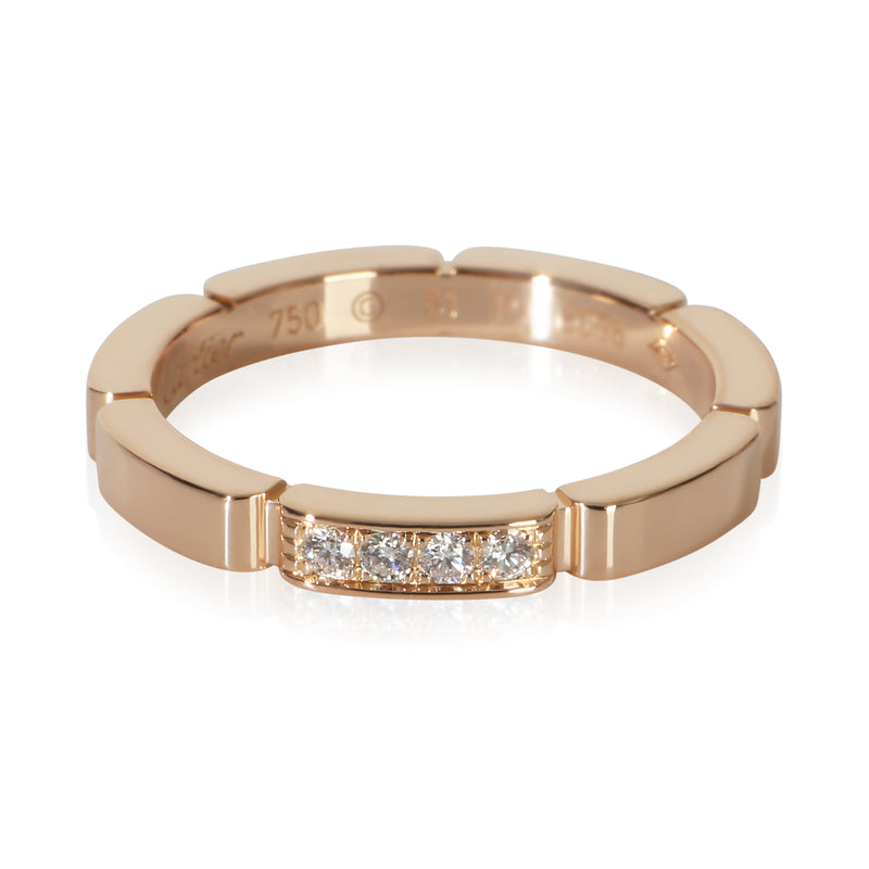 Cartier Rose Gold Diamond Maillon Panthere Band fv