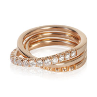 Cartier Rose Gold Diamond Etincelle Ring 2
