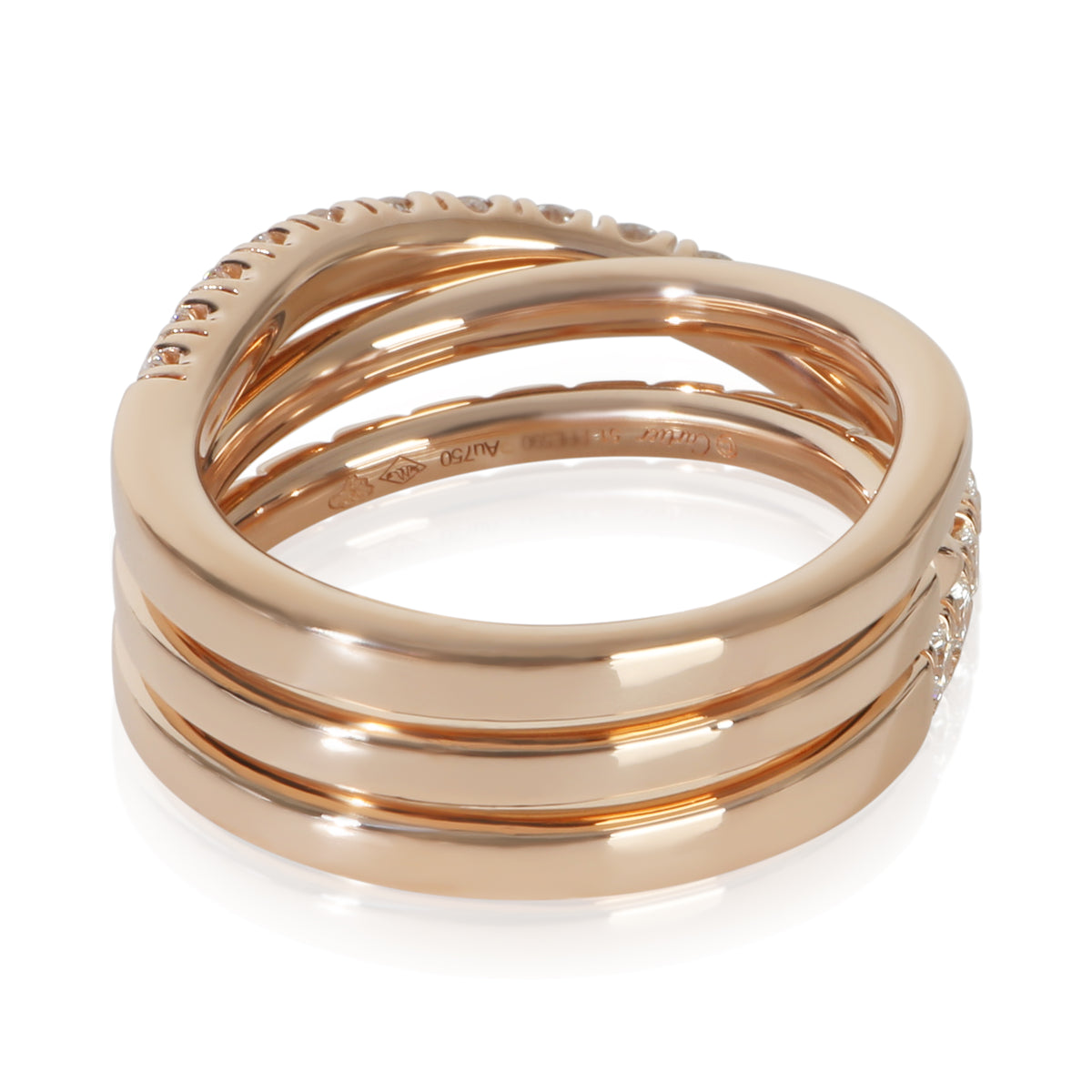 Cartier Rose Gold Diamond Etincelle Ring 3