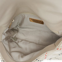 Chanel Beige Multicolor Quilted Lambskin Mixed Fibers Medium  19 Flap Bag Handbag 9