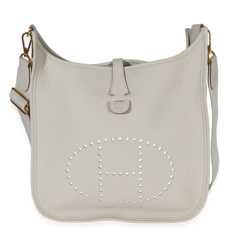 Hermès Gris Perle Clemence Evelyne III 29 GHW Handbag id