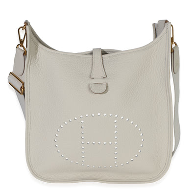 Hermès Gris Perle Clemence Evelyne III 29 GHW Handbag id