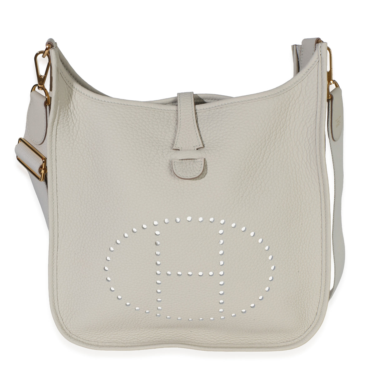 Hermès Gris Perle Clemence Evelyne III 29 GHW Handbag id