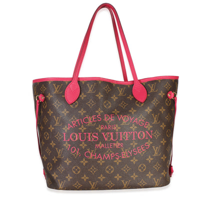 Louis Vuitton Rose Indien Monogram Articles de Voyage Ikat Neverfull MM Handbag id