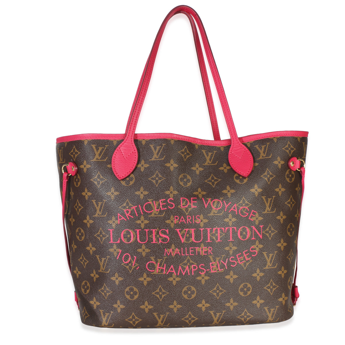 Louis Vuitton Rose Indien Monogram Articles de Voyage Ikat Neverfull MM Handbag id