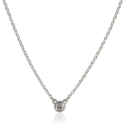 Tiffany & Co. Sterling Silver Diamond Elsa Peretti Diamond By The Yard Pendant fv