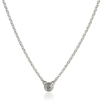 Tiffany & Co. Sterling Silver Diamond Elsa Peretti Diamond By The Yard Pendant fv