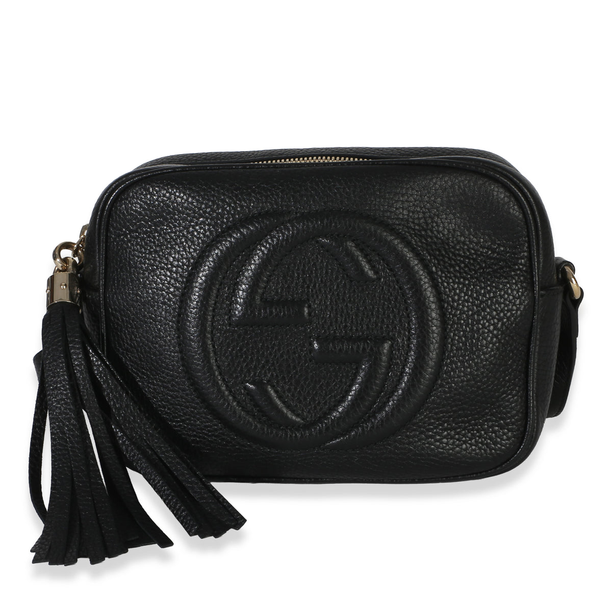 Gucci Black Pebbled Calfskin Soho Disco Crossbody Handbag id