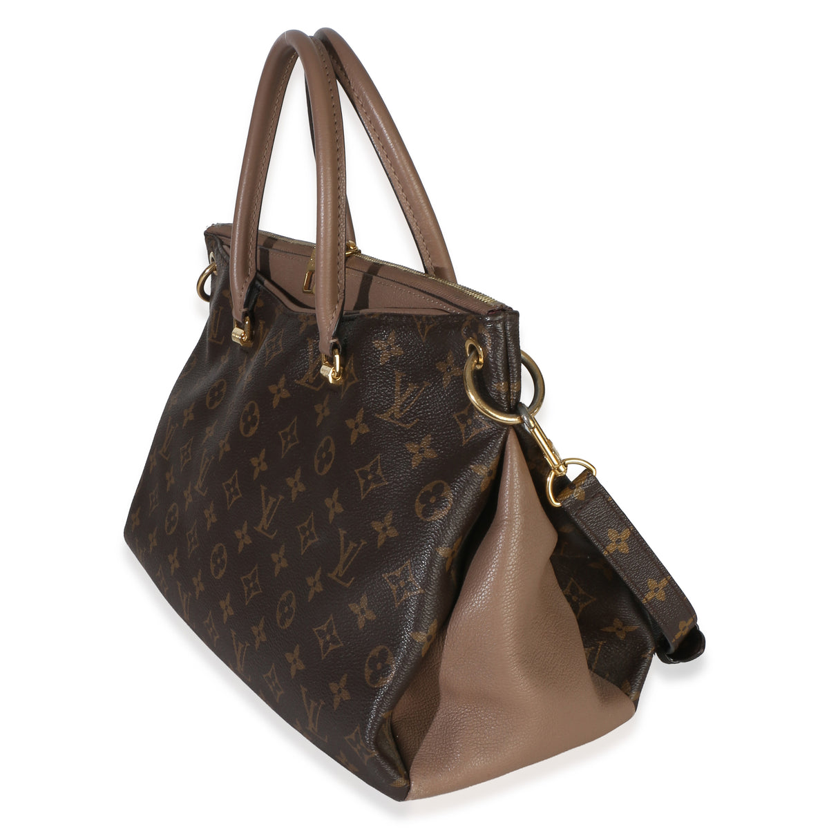 Louis Vuitton Taupe Monogram Canvas Pallas MM Handbag 2