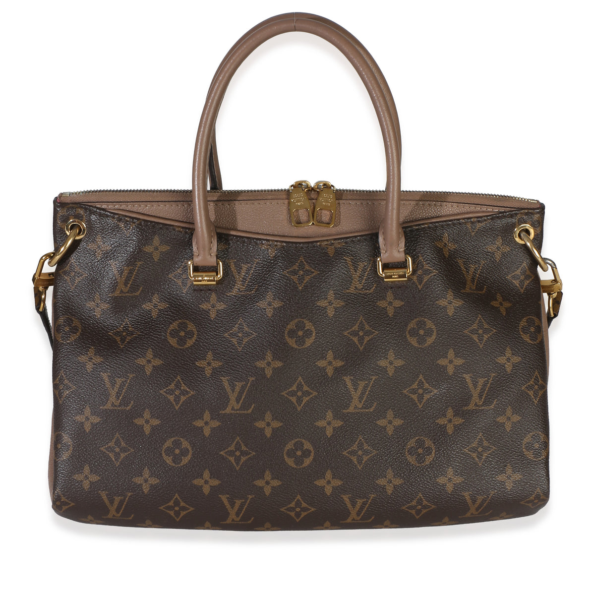 Louis Vuitton Taupe Monogram Canvas Pallas MM Handbag id