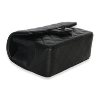 Chanel So Black Quilted Lambskin Mini Top Handle Rectangular Flap Bag Handbag 7