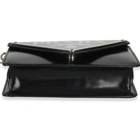 Prada Black Spazzolato Triangle Logo Plate Flap Chain Crossbody Bag Handbag 5