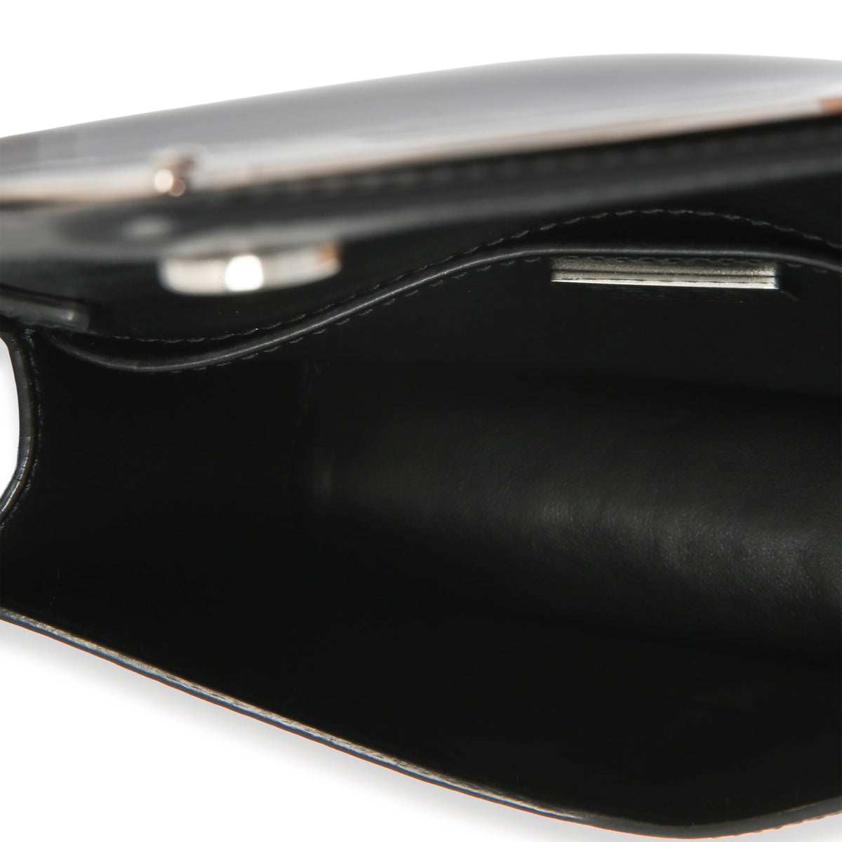 Prada Black Spazzolato Triangle Logo Plate Flap Chain Crossbody Bag Handbag 8