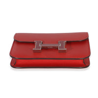 Hermès Epsom Rouge de Coeur Constance Slim Wallet PHW Wallet 5