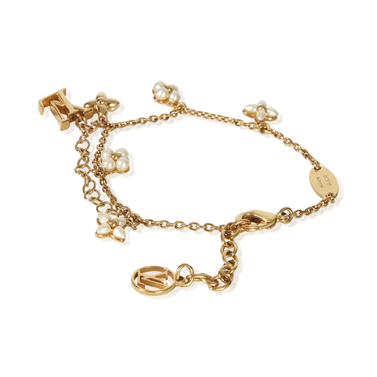 Louis Vuitton Gold Plated  Floragram Bracelet 3