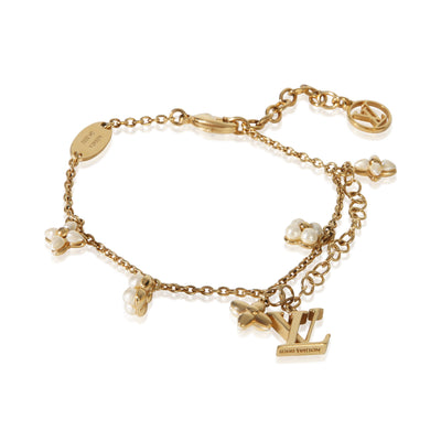 Louis Vuitton Gold Plated  Floragram Bracelet fv