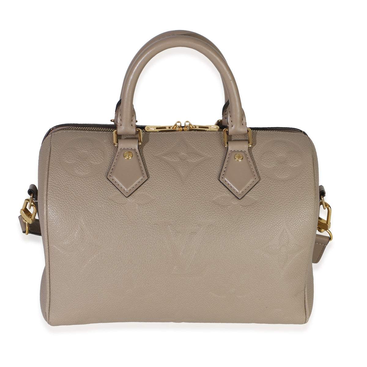 Louis Vuitton Tourterelle Giant Monogram Empreinte Speedy Bandouliere 25 Handbag id
