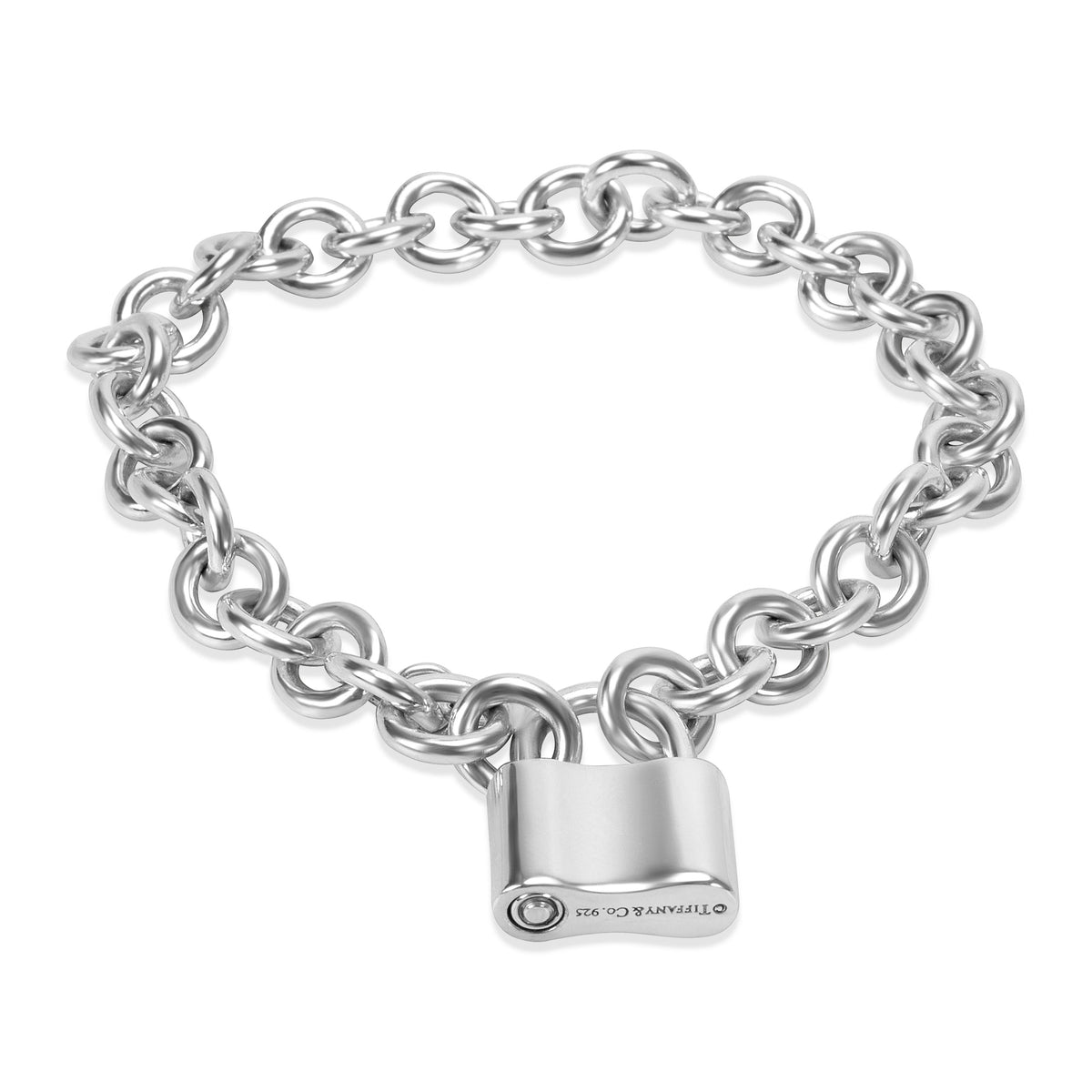Tiffany & Co. Sterling Silver  1837 Lock Bracelet bv