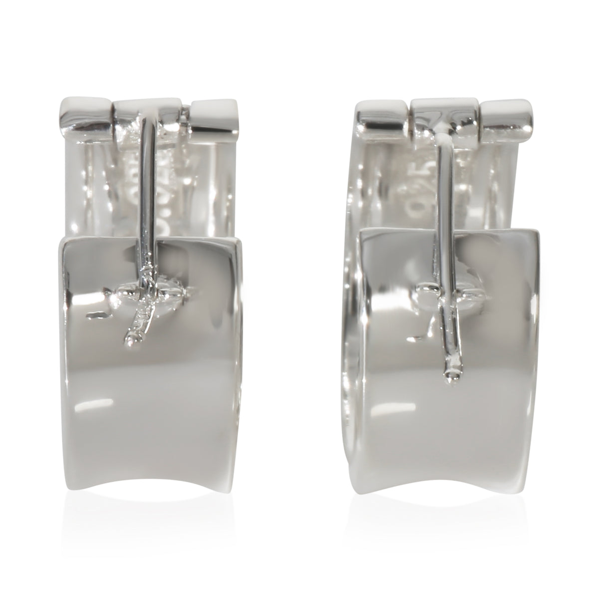 Tiffany & Co. Sterling Silver  1837 Hoop Earrings