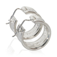 Tiffany & Co. Sterling Silver  1837 Hoop Earrings