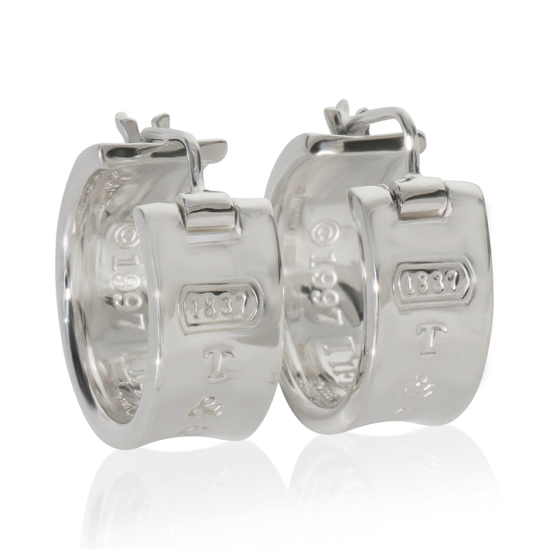 Tiffany & Co. Sterling Silver  1837 Hoop Earrings