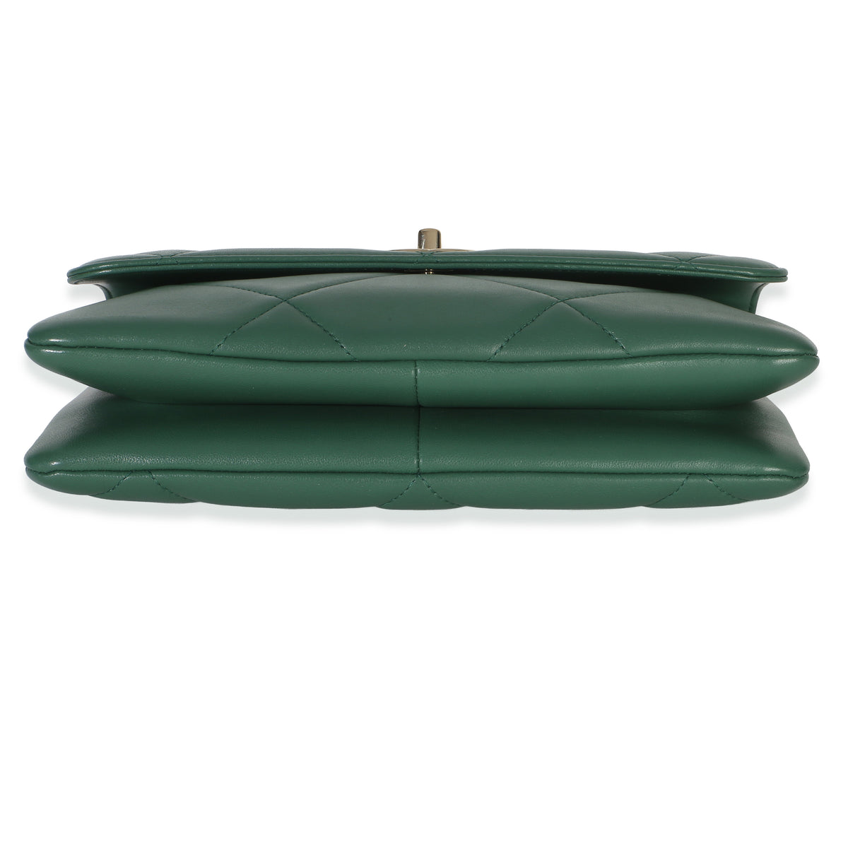 Chanel Green Quilted Lambskin Small Trendy Flap Bag Handbag 5