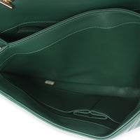 Chanel Green Quilted Lambskin Small Trendy Flap Bag Handbag 9