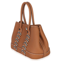 Hermès Gold Bai Brun Craie Togo Swift Neo Garden 23 Bredies PHW Handbag 2