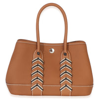 Hermès Gold Bai Brun Craie Togo Swift Neo Garden 23 Bredies PHW Handbag 4