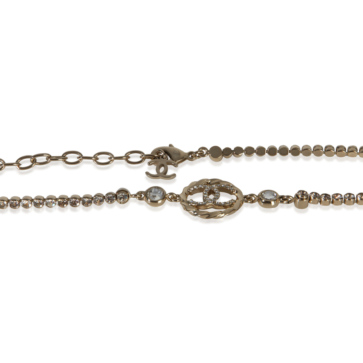 Chanel Gold Plated  2023 CC Choker Necklace 2