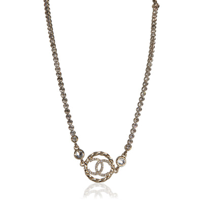 Chanel Gold Plated  2023 CC Choker Necklace fv