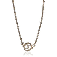 Chanel Gold Plated  2023 CC Choker Necklace fv