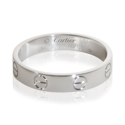 Cartier White Gold Small Model Love Ring fv