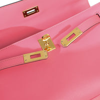 Hermès Rose Azalee Swift Kelly Pochette GHW Handbag 10